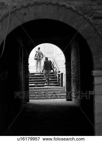 Narrow passageway in Venice View Large Photo Image Stock Photo - Narrow passageway in Venice. Fotosearch