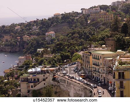 Stock Photo - Overview of Naples coastline. Fotosearch