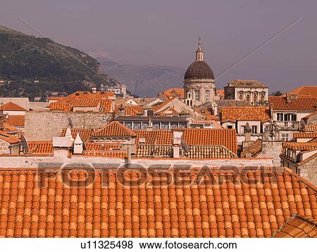 Rooftops in Dubrovnik View Large Photo Image Stock Photo - Rooftops in Dubrovnik. Fotosearch