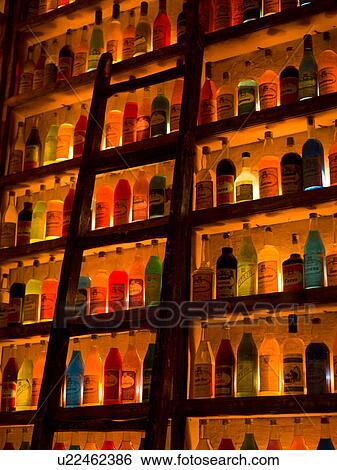 Shelves of bottles in Athens Greece View Large Photo Image Stock Photograph - Shelves of bottles in Athens Greece. Fotosearch