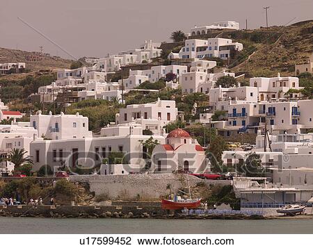 Shoreline of Mykonos Greece View Large Photo Image Stock Image - Shoreline of Mykonos Greece. Fotosearch
