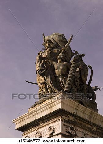 Stock Image - Statue in Rome Italy. Fotosearch