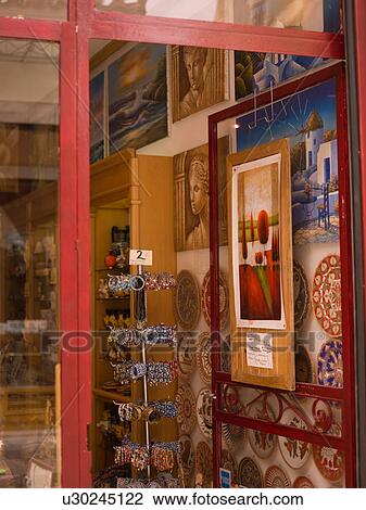 Store interior through window in Athens Greece View Large Photo Image Stock Image - Store interior through window in Athens Greece. Fotosearch