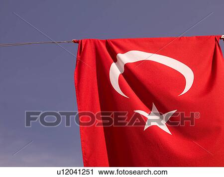 Turkish Flag View Large Photo Image Stock Image - Turkish Flag. Fotosearch
