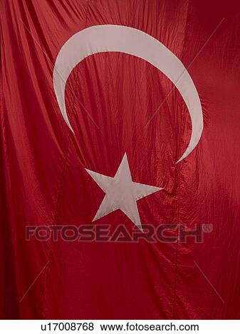 Turkish Flag View Large Photo Image Stock Photo - Turkish Flag. Fotosearch
