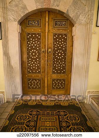 Stock Photograph - Turkish pattern on door. Fotosearch