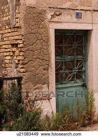 Stock Photo - Weathered building in Corfu. Fotosearch