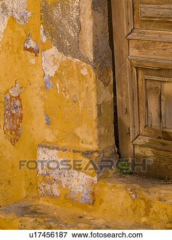 Stock Photo - Weathered wall in Rhodes Greece. Fotosearch