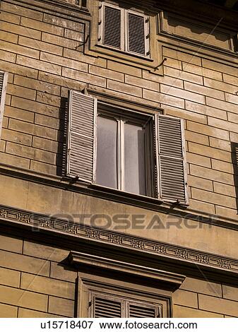 Stock Photo - Window with shutters in Rome. Fotosearch