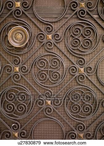 Wrought Iron design in Athens Greece View Large Photo Image Stock Photo - Wrought Iron design in Athens Greece. Fotosearch