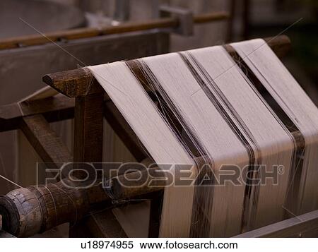 Stock Photography - Yarn in a rug factory in Kusadasi Turkey. Fotosearch