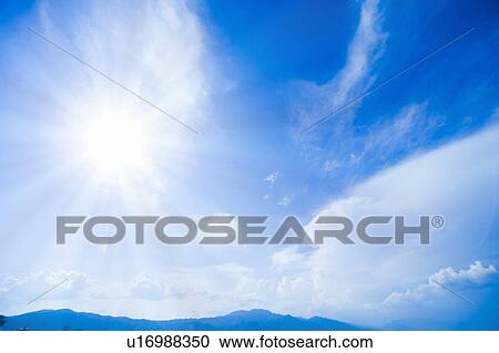 A Blue Sky and Clouds. Otsu, Shiga Prefecture, Japan View Large Photo Image Stock Image - A Blue Sky and Clouds. Otsu, Shiga Prefecture, Japan. Fotosearch