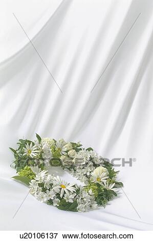 A formal arrangement of flowers on an elegantly-draped white cloth background View Large Photo Image Stock Photo - A formal arrangement of flowers on an elegantly-draped white cloth background. Fotosearch