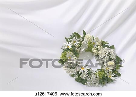 A formal arrangement of flowers on an elegantly-draped white cloth background View Large Photo Image Stock Photograph - A formal arrangement of flowers on an elegantly-draped white cloth background. Fotosearch