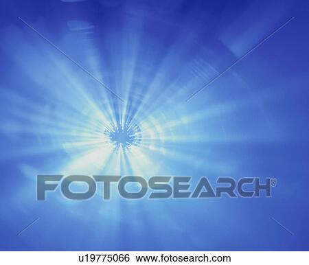 Stock Photograph - Abstract blue light. Fotosearch