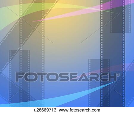 Stock Image - Abstract Image of Film Strips. Fotosearch