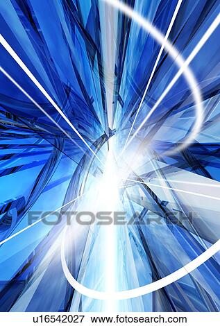 Stock Photo - Abstract image of fracturing light. Fotosearch