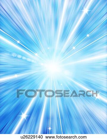 Stock Image - Abstract image of light radiating from a single point. Fotosearch