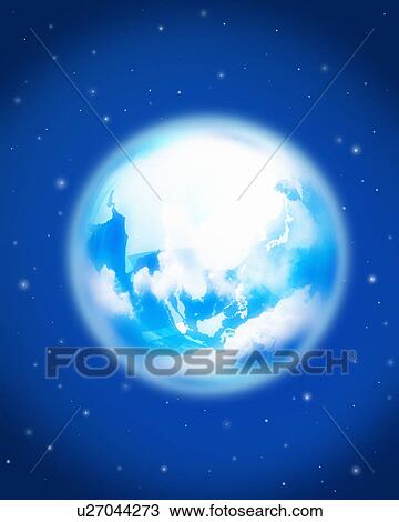 Stock Image - Abstract image of the Earth. Fotosearch