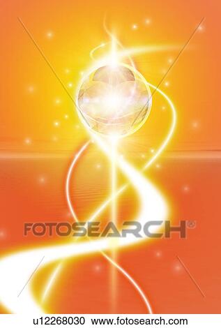 Abstract image of wave forms, star light and a reflective sphere View Large Photo Image Stock Image - Abstract image of wave forms, star light and a reflective sphere. Fotosearch