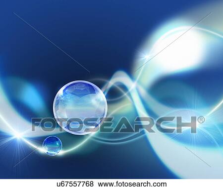 Abstract image of wave forms, star light and a reflective sphere View Large Photo Image Stock Photo - Abstract image of wave forms, star light and a reflective sphere. Fotosearch