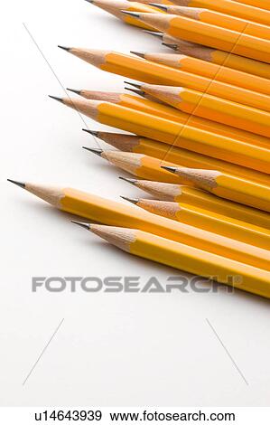 Stock Photo - Abundance of orange pencils. Fotosearch