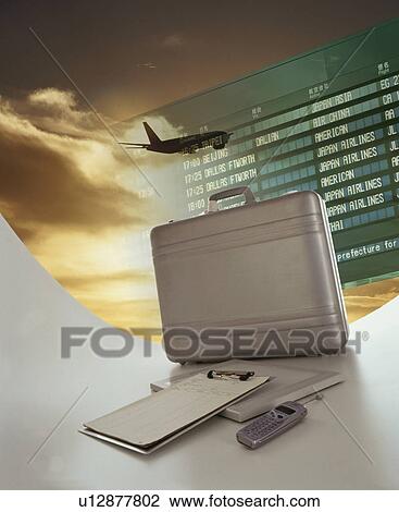 Airport departures board and a plane flying mid-air View Large Photo Image Stock Image - Airport departures board and a plane flying mid-air. Fotosearch