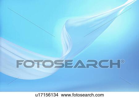 Picture - An elegantly-draped cloth hanging. Fotosearch