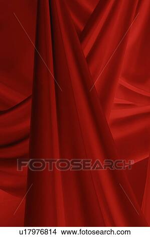 Picture - An elegantly-draped cloth hanging. Fotosearch