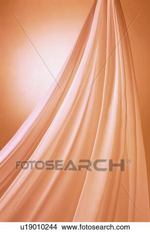 Picture - An elegantly-draped cloth hanging. Fotosearch