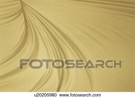 Stock Image - An elegantly-draped cloth hanging. Fotosearch