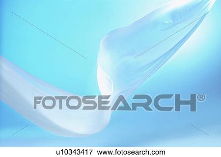 Stock Photo - An elegantly-draped cloth hanging. Fotosearch