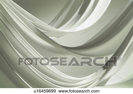 Stock Photo - An elegantly-draped cloth hanging. Fotosearch