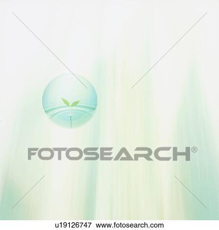 Ball with image of seedling View Large Photo Image Stock Photo - Ball with image of seedling. Fotosearch