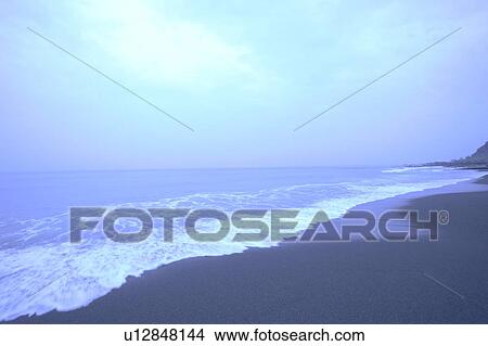 Picture - Beach, Kochi Prefecture, Shikoku, Japan. Fotosearch