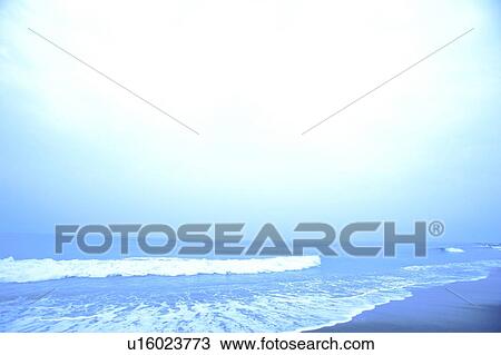 Stock Image - Beach, Kochi Prefecture, Shikoku, Japan. Fotosearch