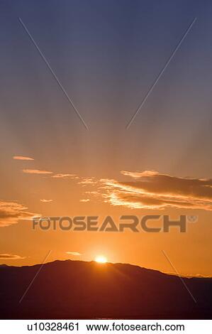Stock Image - Beautiful Sunrise. Otsu, Shiga Prefecture, Japan. Fotosearch