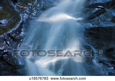 Stock Image - Beautiful waterfall in Ritto, Shiga Prefecture, Japan. Fotosearch