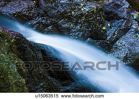 Stock Photography - Beautiful waterfall in Ritto, Shiga Prefecture, Japan. Fotosearch