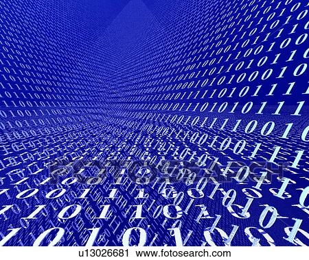 Stock Image - Binary codes. Fotosearch