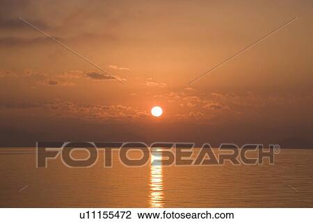 Stock Image - Biwa Lake. Otsu, Shiga Prefecture, Japan. Fotosearch