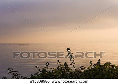 Stock Photograph - Biwa Lake. Otsu, Shiga Prefecture, Japan. Fotosearch