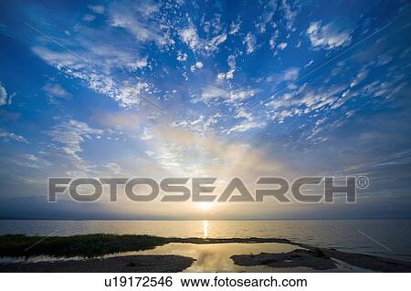 Stock Photograph - Biwa Lake. Otsu, Shiga Prefecture, Japan. Fotosearch