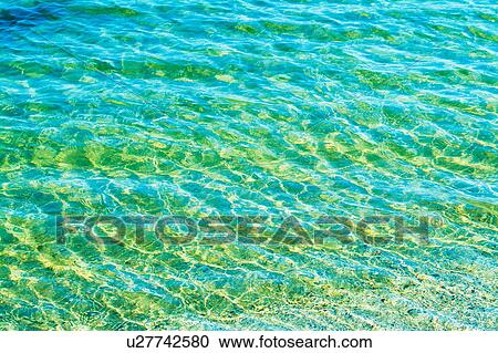 Stock Image - Biwa Lake water surface. Otsu, Shiga Prefecture, Japan. Fotosearch