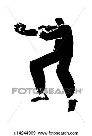Black Ink Illustration, Man Rolling Up His Sleeves View Large Photo Image Stock Photo - Black Ink Illustration, Man Rolling Up His Sleeves. Fotosearch