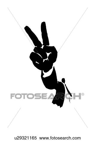 Black Ink Illustration, Man Throwing Deuce View Large Photo Image Stock Photography - Black Ink Illustration, Man Throwing Deuce. Fotosearch