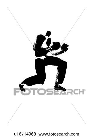 Black Ink Illustration of a Man Posing View Large Photo Image Stock Photo - Black Ink Illustration of a Man Posing. Fotosearch