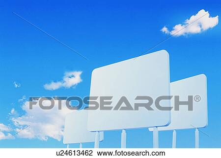 Blank signposts under a blue sky View Large Photo Image Stock Image - Blank signposts under a blue sky. Fotosearch