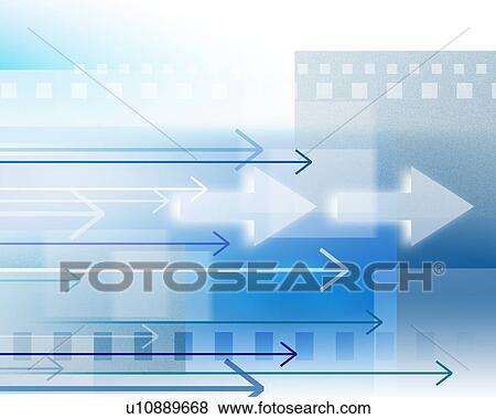 Stock Photo - Blue arrows. Fotosearch