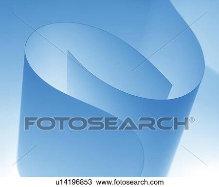 Stock Image - Blue Curved Line, Illustration. Fotosearch